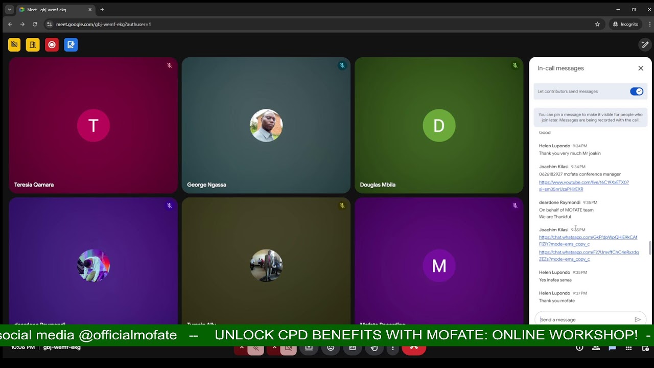 UNLOCK CPD BENEFITS WITH MOFATE: ONLINE WORKSHOP!