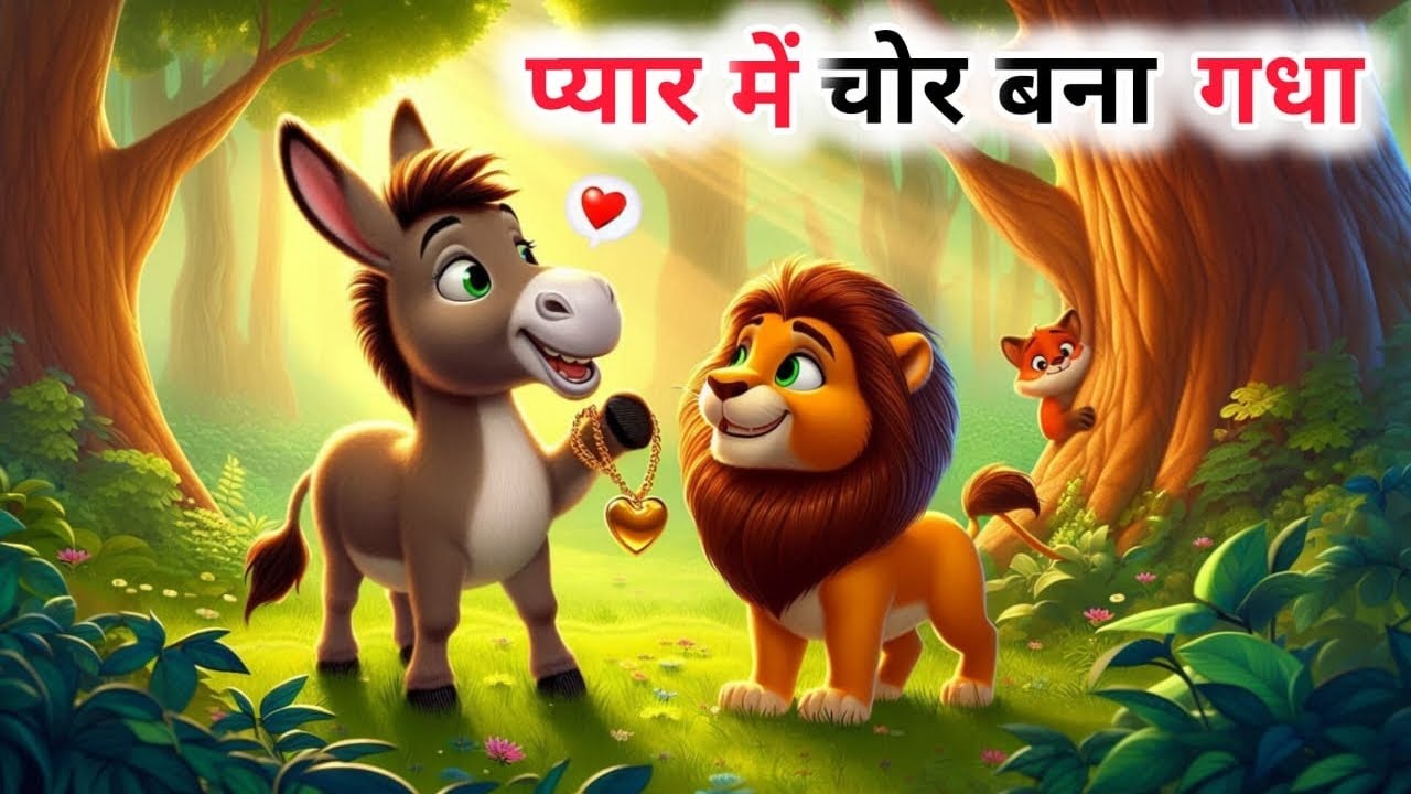 प्यार में चोर बना गधा | Jungle Hindi Kahani | Hindi Moral Story