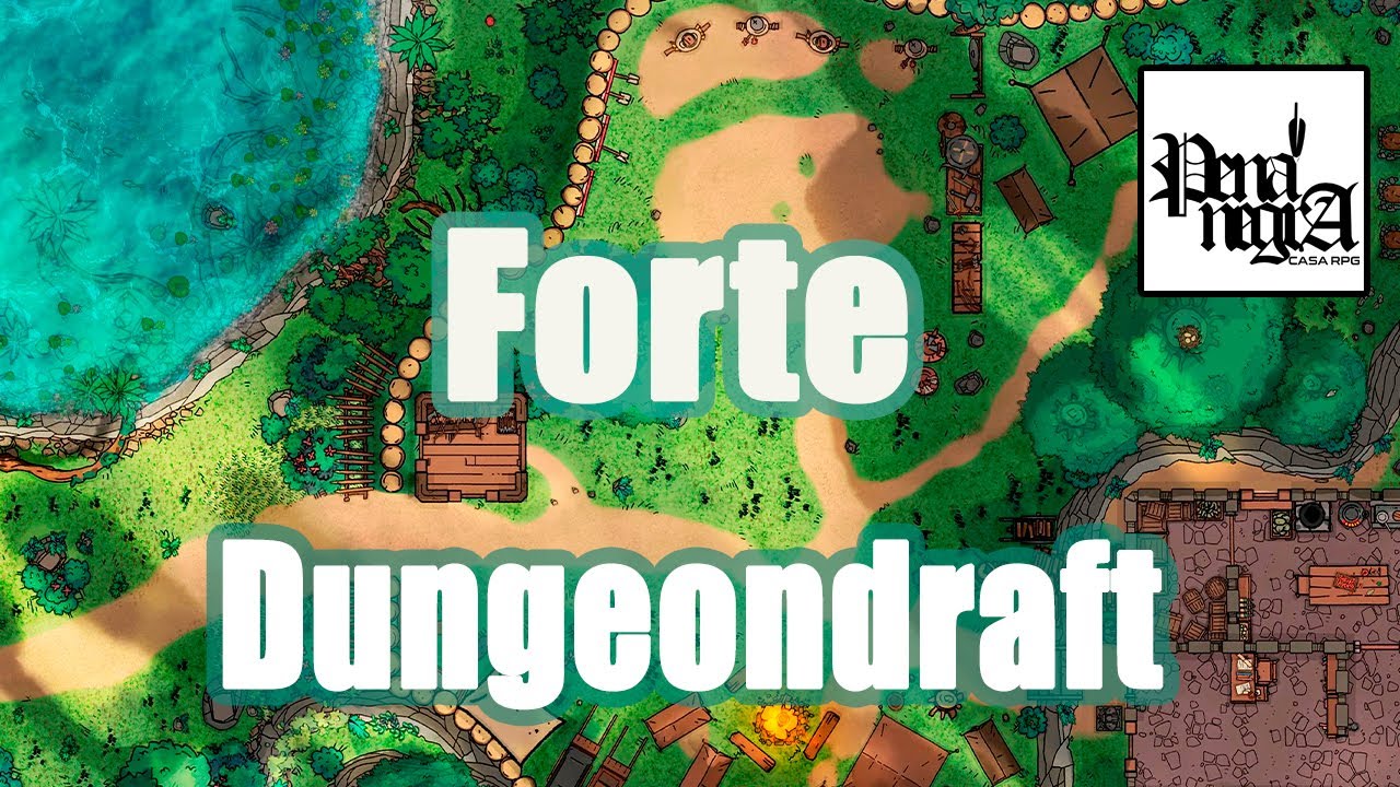 [Dungeondraft]Timelapse - Forte Punho Verde