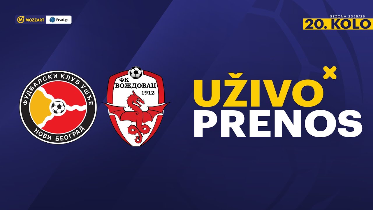 U&scaron;će Novi Beograd - Voždovac Mozzart Bet Prva liga Srbije 2025/26 20. Kolo