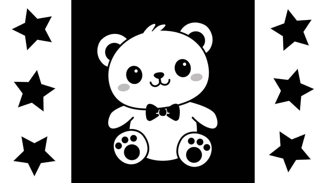 High Contrast Black and White Baby Sensory | Calm Scrolling Visuals