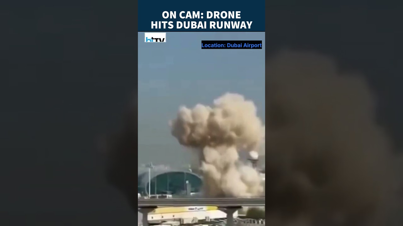 Drone Strike Hits Dubai Airport Runway, Flights Suspended As Dramatic Moment Caught On Camera