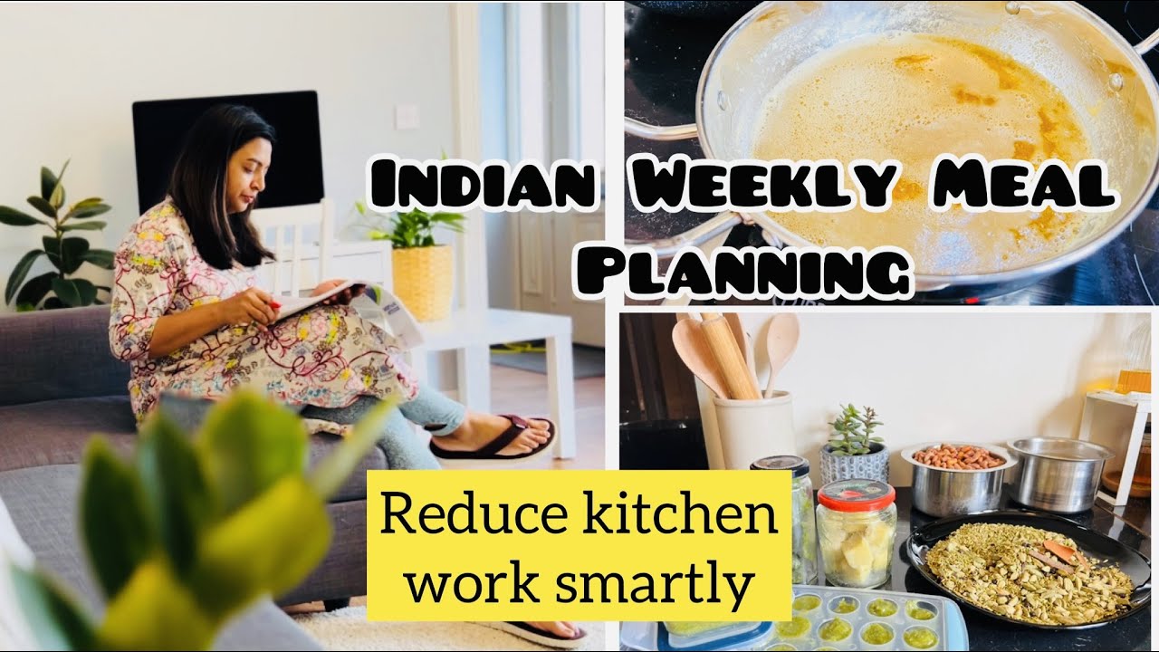 Indian Weekly Meal Planning & Prep for busy moms Part 1|Simple Tips to reduce time & work in Kitchen