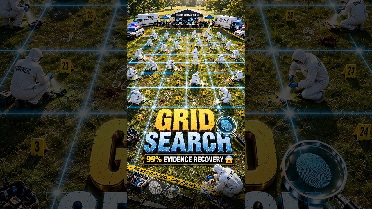 Grid menthod of searching evidences #gridsearchmethod #evidence #forensicscience #crimescene #prints