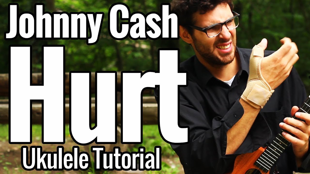 Johnny Cash - Hurt - Урок игры на укулеле с аккордами и медиаторами