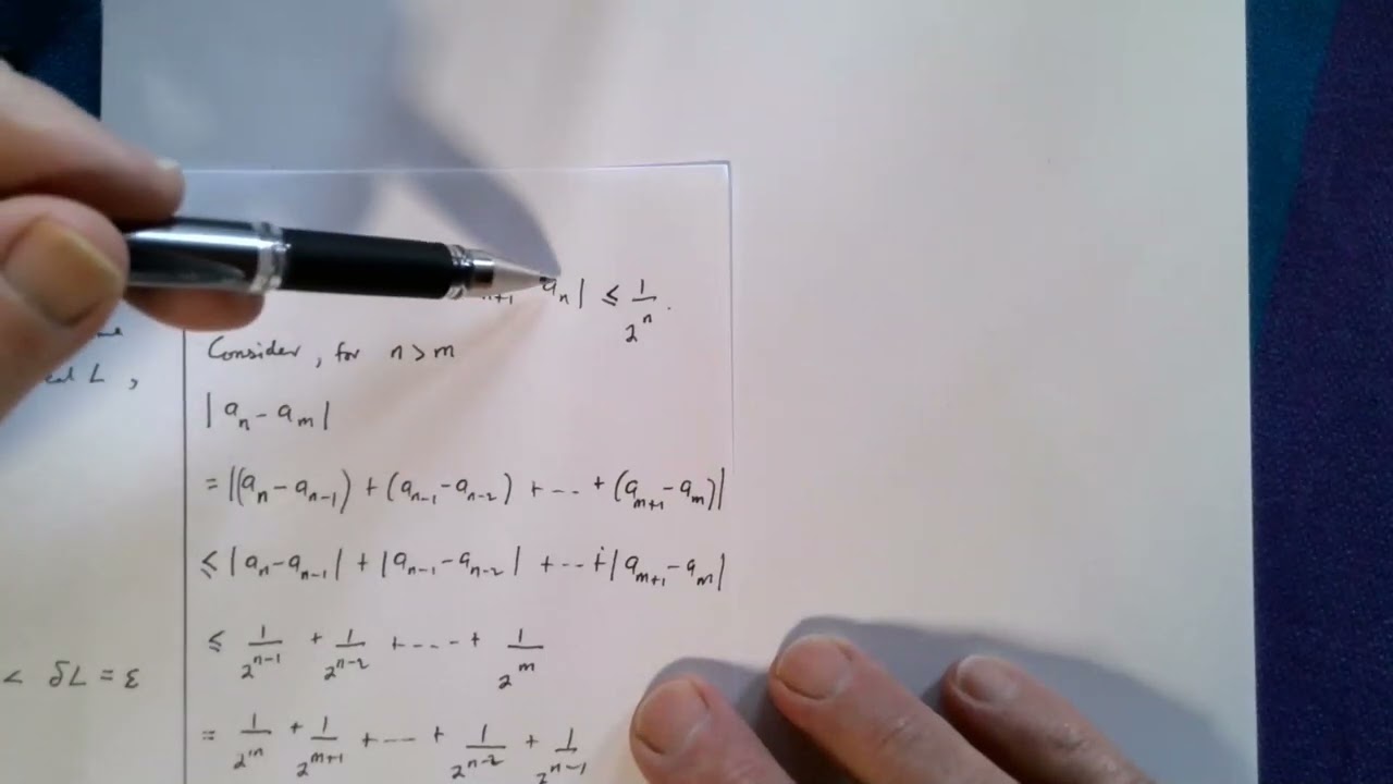 Lecture 6a: Cauchy Sequences and Differentiability