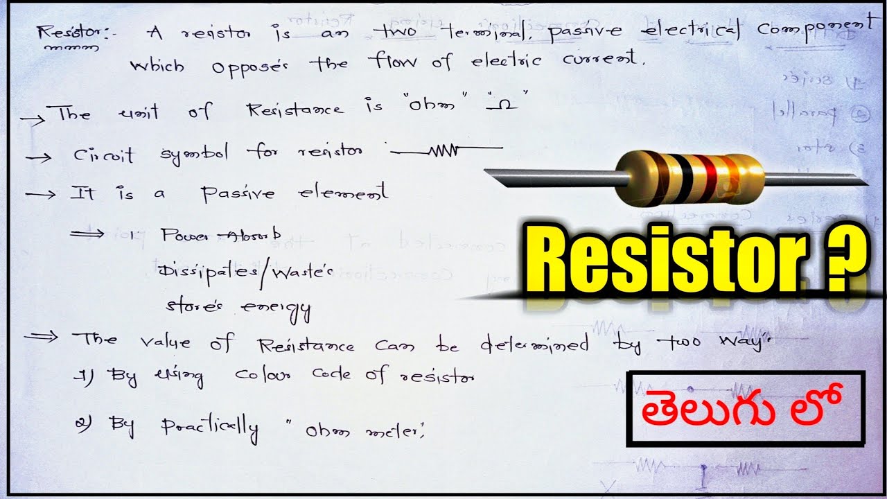 What is Resistor & Resistance || it's circuit symbol and Application.