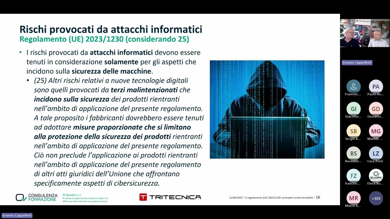 09 -  Sicurezza informatica ed ambito di applicazione regolamento macchine.