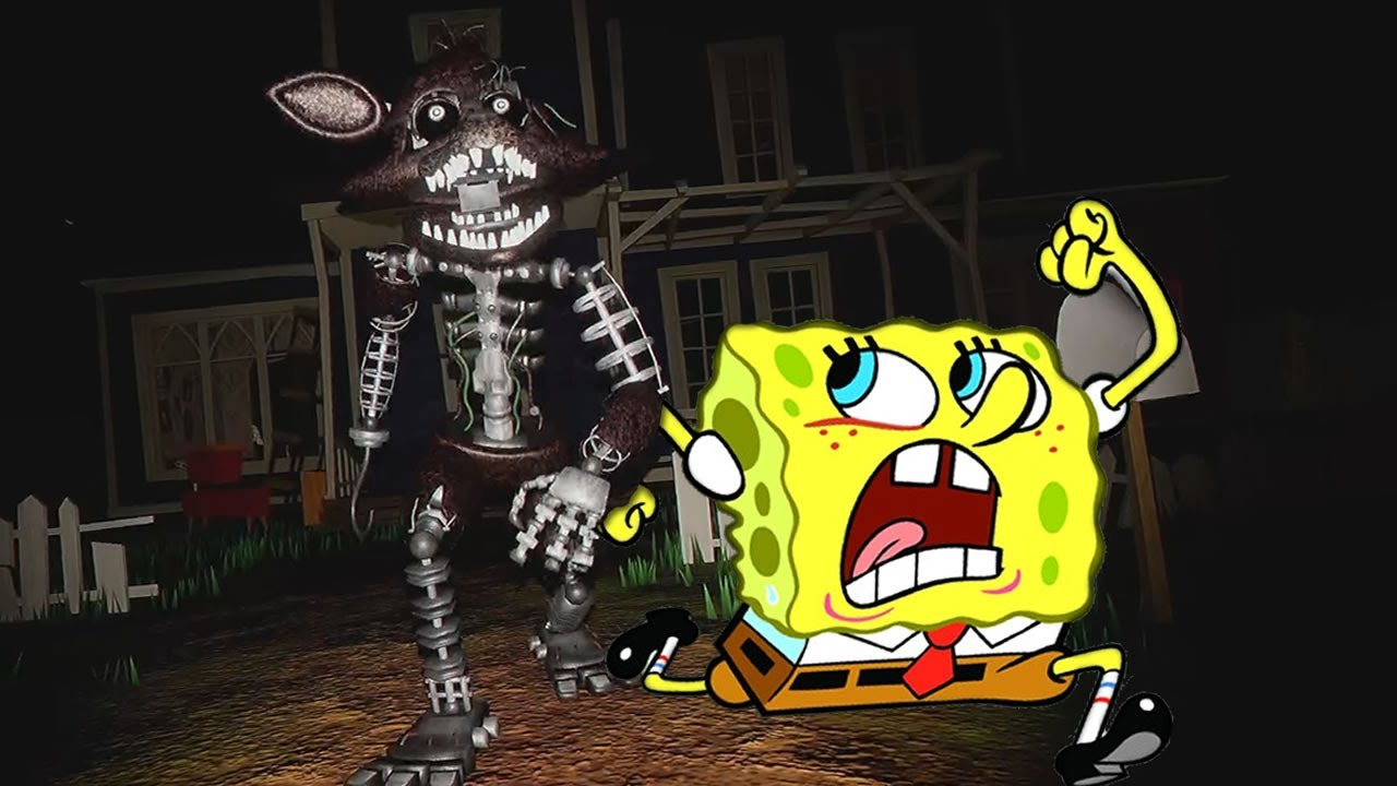 HELLO NEIGHBOR MAS O VIZINHO É O FOXY ULTRA RÁPIDO | Bob Esponja