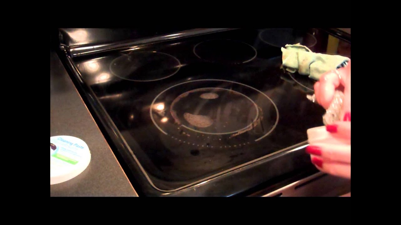 Norwex Cleaning Paste on Cooktop