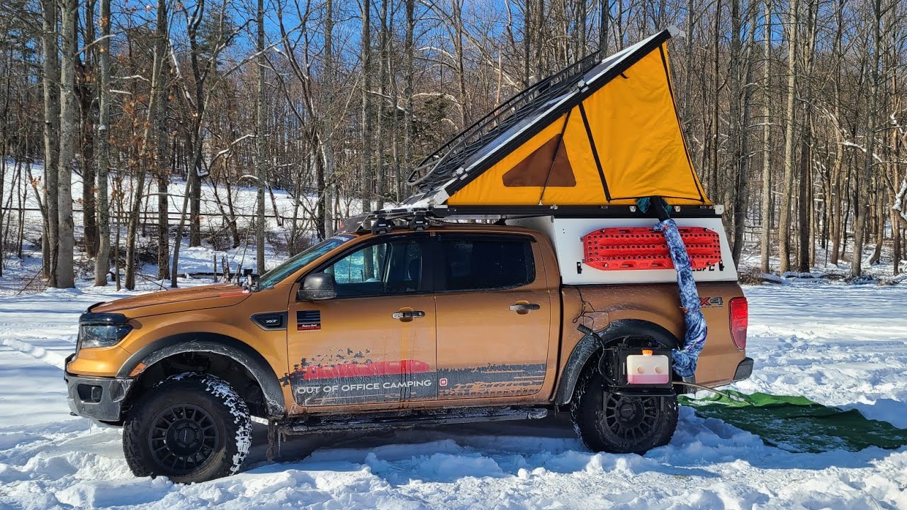 14°F GFC GO FAST stay warm winter CAMPER |  COLD? | Ford Ranger Purpose Built Adventure Rig