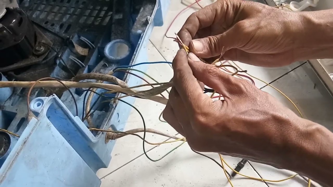 CARA MERANGKAI ATAU MERAKIT KABEL MESIN CUCI 2 TABUNG