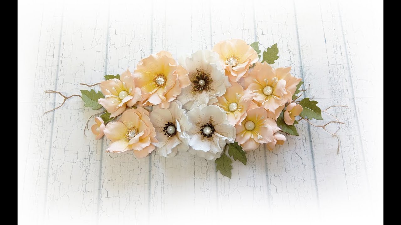 Kwiaty foamiranowe / Foamiran flowers.Tutorial.