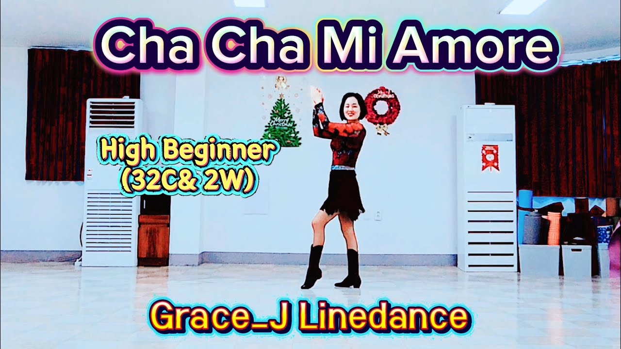 [FULL]Cha Cha Mi Amore Linedance #High Beginner #Demo #차차미아모르 #그레이스제이 #블라썸라인댄스