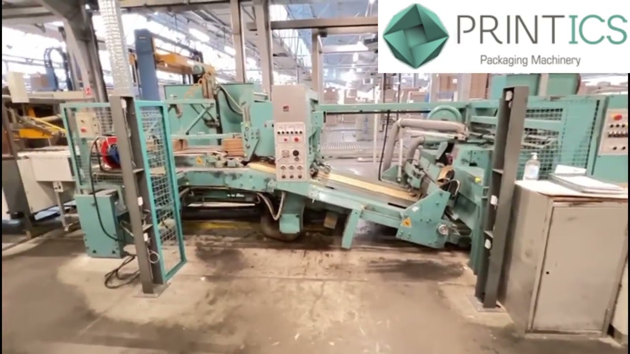 VIDEO OVERSYS U75270126 MARTIN 616 2 COLOR FLEXO FOLDER GLUER WITH ROTARY DIE CUTTER