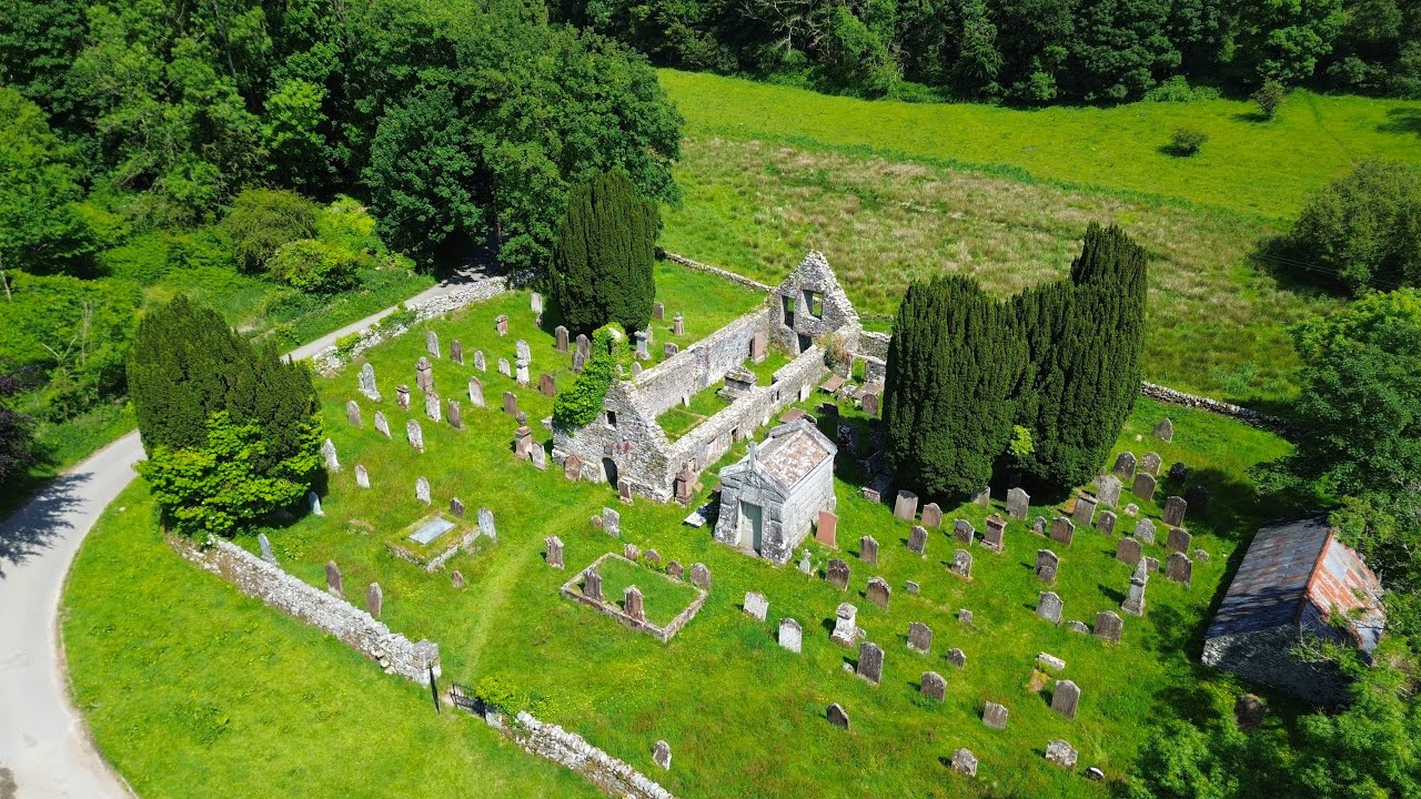 The Wicker Man (1973) filming location...Anwoth Old Kirk and Graveyard...DJI Mini 3 4K Drone.