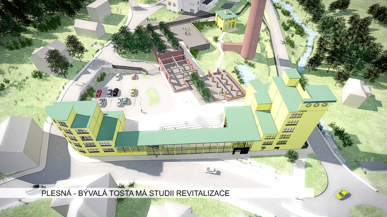 Plesná: Bývalá Tosta má studii revitalizace (TV Západ)