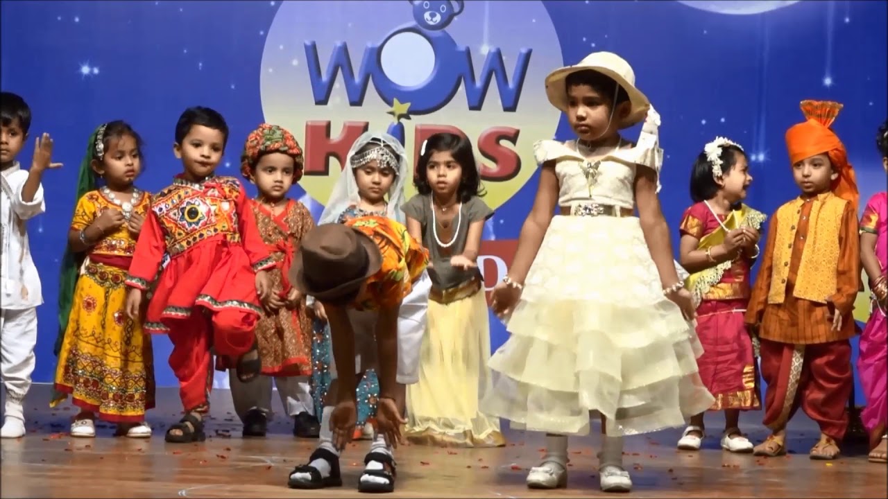 Fancy Dress - States of India Performance by Nursery & Playgroup @ WOWKIDS Fatorda Annual Day 2018