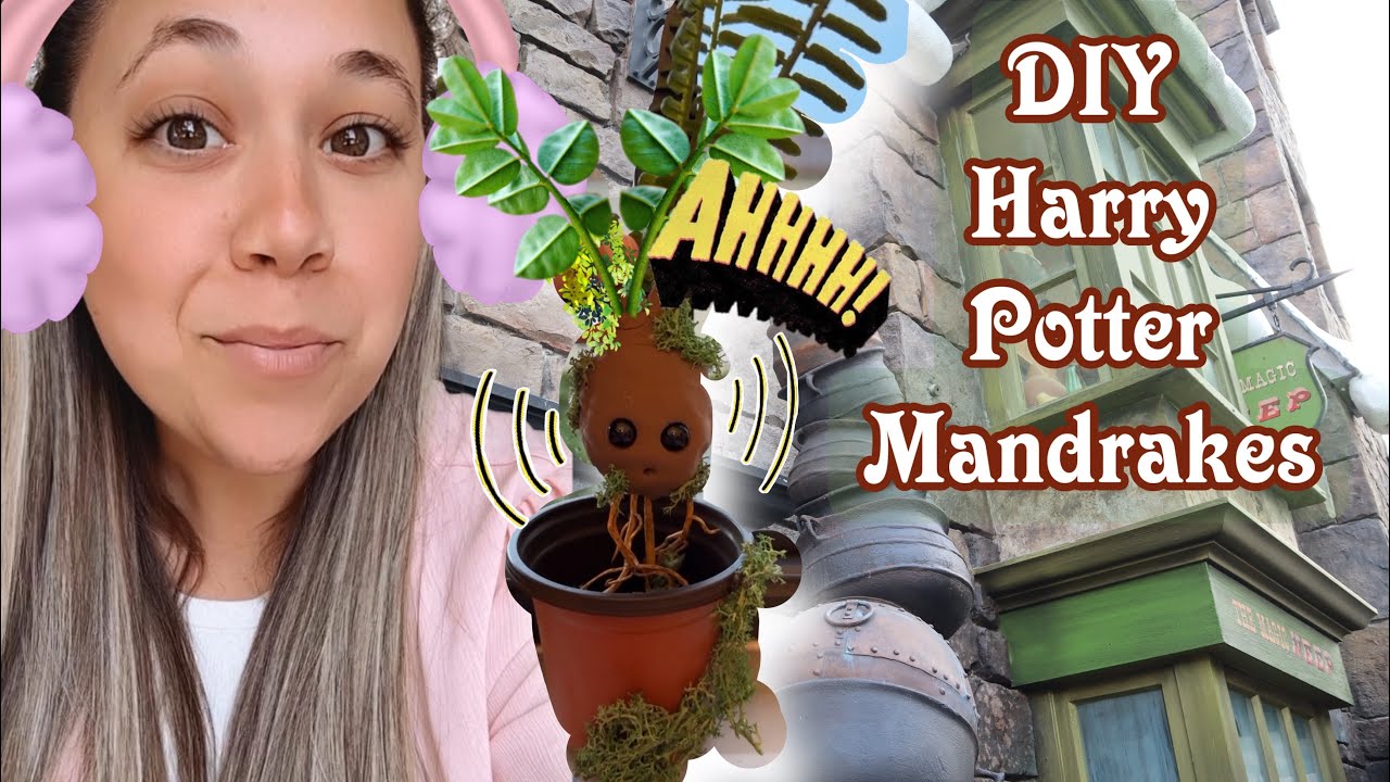 How to make Harry Potter Mandrake Plants! #harrypottercrafts #wizardingworld #halloweencraftideas