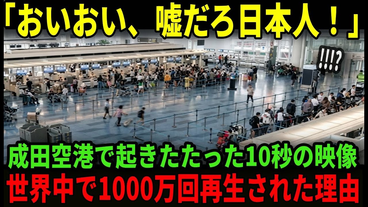 【海外の反応】「おい、嘘だろ日本人…」成田空港で一人の日本人が取った行動に外国人困惑！世界が絶賛した理由とは