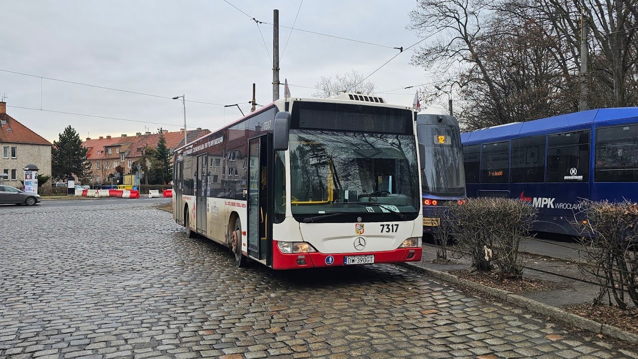 [🇵🇱PL] MPK Wrocław - Mercedes-Benz O530 Citaro #7317 - [🚍143➡️KMINKOWA]