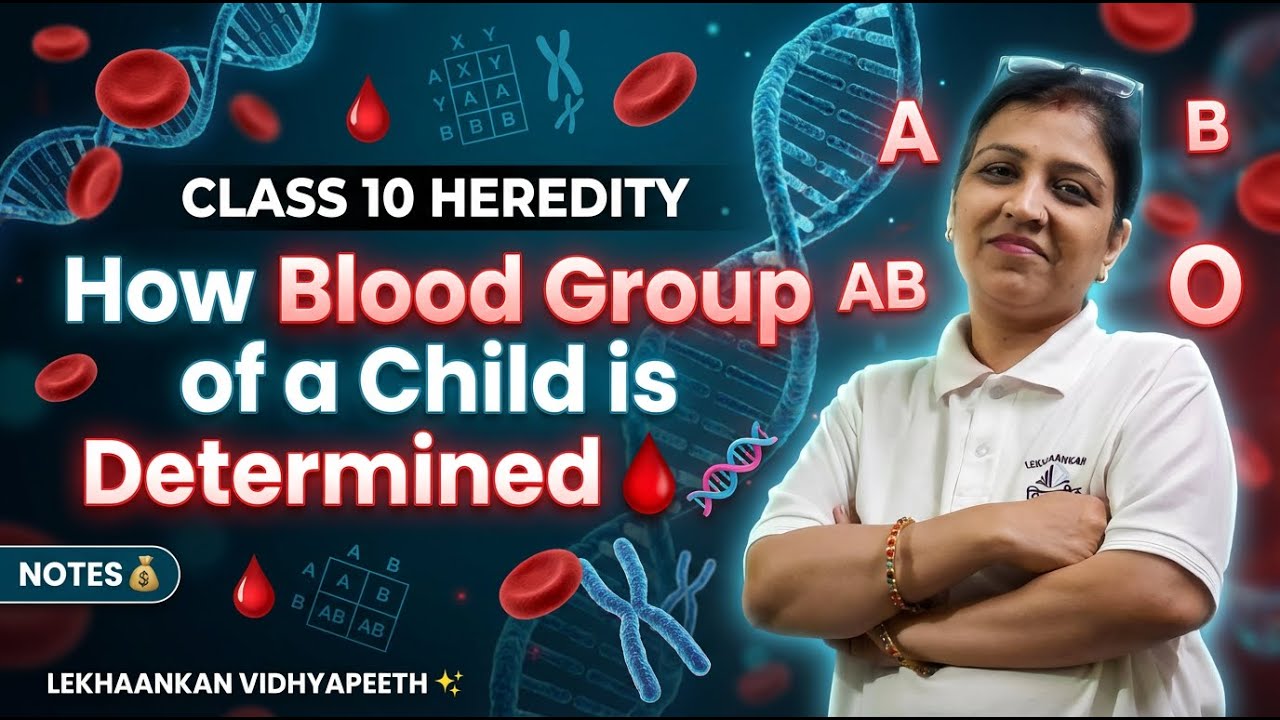 How Blood Group of a Child is Determined 🧬🩸 | Class 10 Heredity | CBSE 2025–26 💯