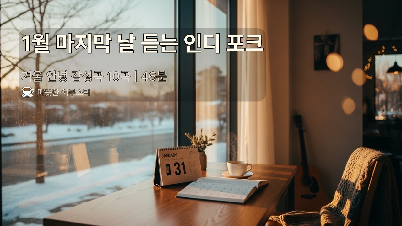 1월 마지막 날 듣는 인디 포크 겨울 안녕 감성곡 10곡