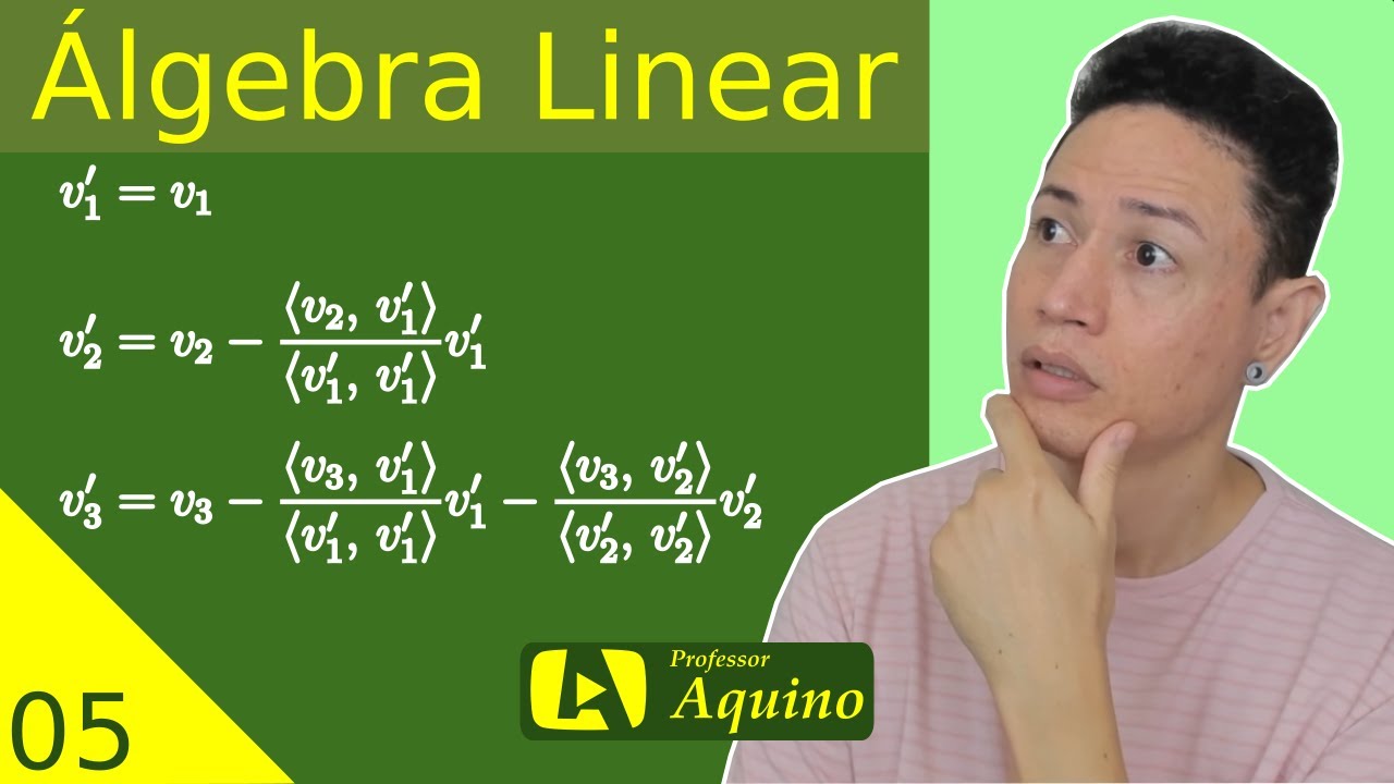 Processo de Ortogonalização de Gram-Schmidt. | 05. Álgebra Linear.