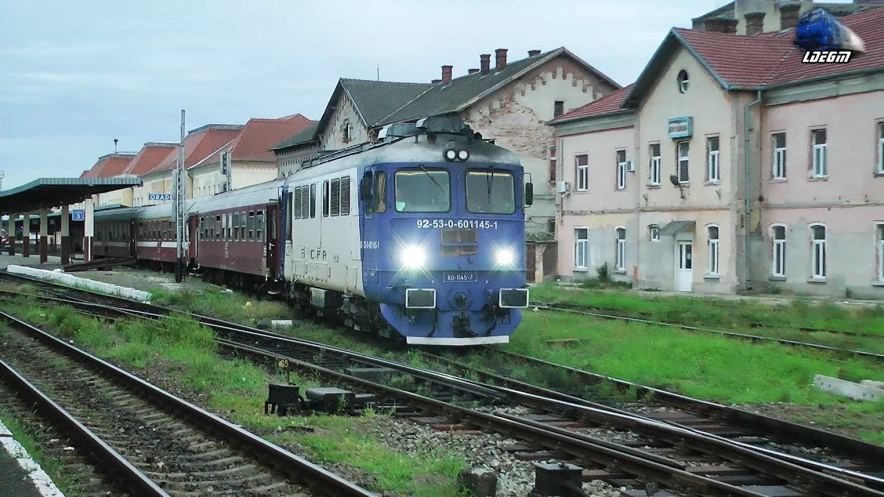 060-DA 60-1145-1 & R3118 Oradea-Timisoara Nord in Gara Oradea Station pe Seara/on Evening