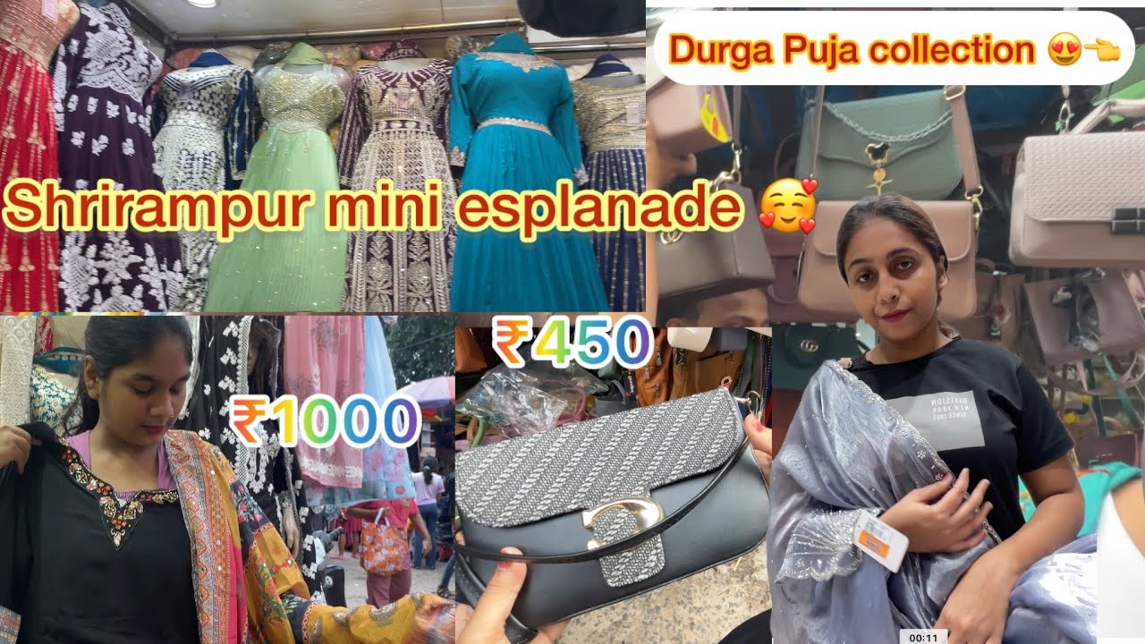 Durga Puja Latest Collection 😍||Shrirampur Market❣️ #durgapuja #shopping #vlog #bangla #banglavlog