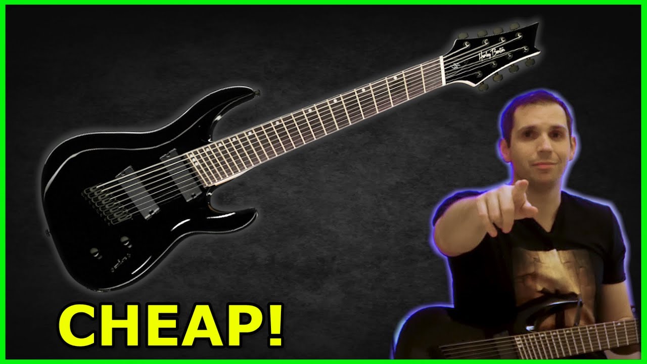 Harley Benton R-458BK FanFret - Cheapest multiscale 8 string guitar?