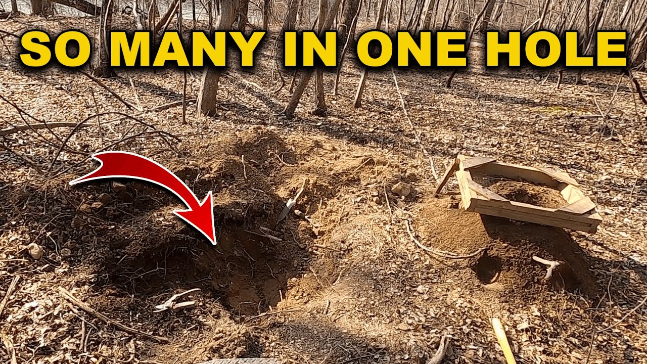 You'll never BELIEVE how many I FOUND in ONE HOLE - Sifting for artifacts and arrowheads