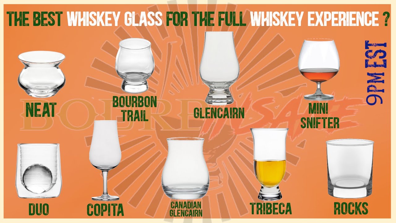 Best Whiskey Glasses for the Complete Nosing/Tasting Experience (Four Roses Small Batch Select)