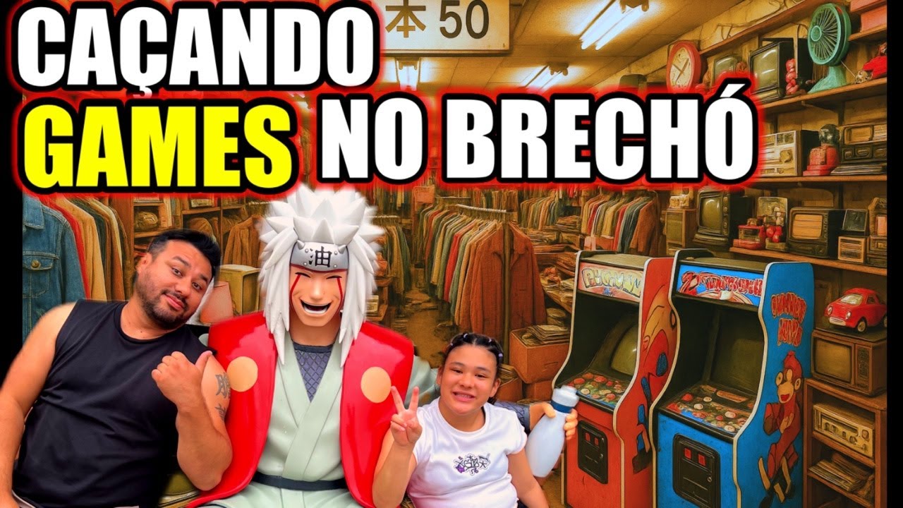 AO VIVO DO JAPÃO, CAÇANDO GAMES EM BRECHÓS  FUNDO DE QUINTAL.