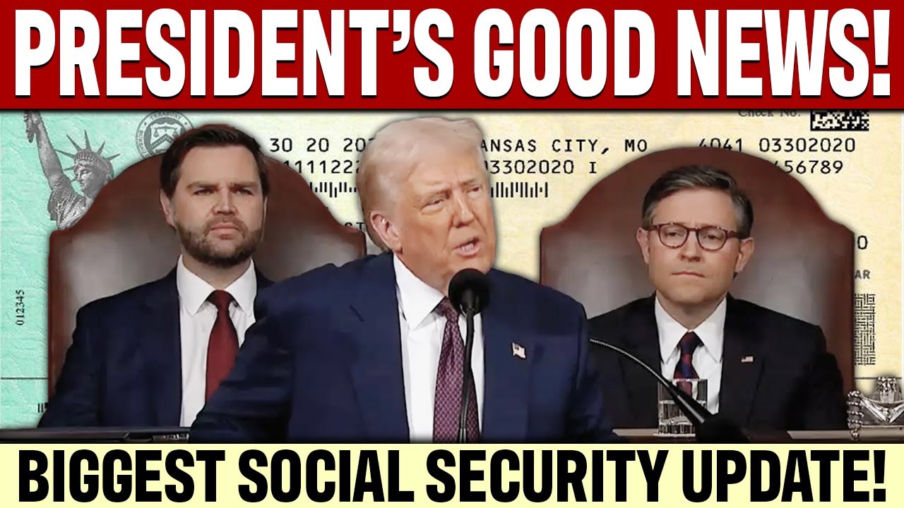 President TRUMP Delivers Social Security GOOD NEWS! Joint Session of Congress