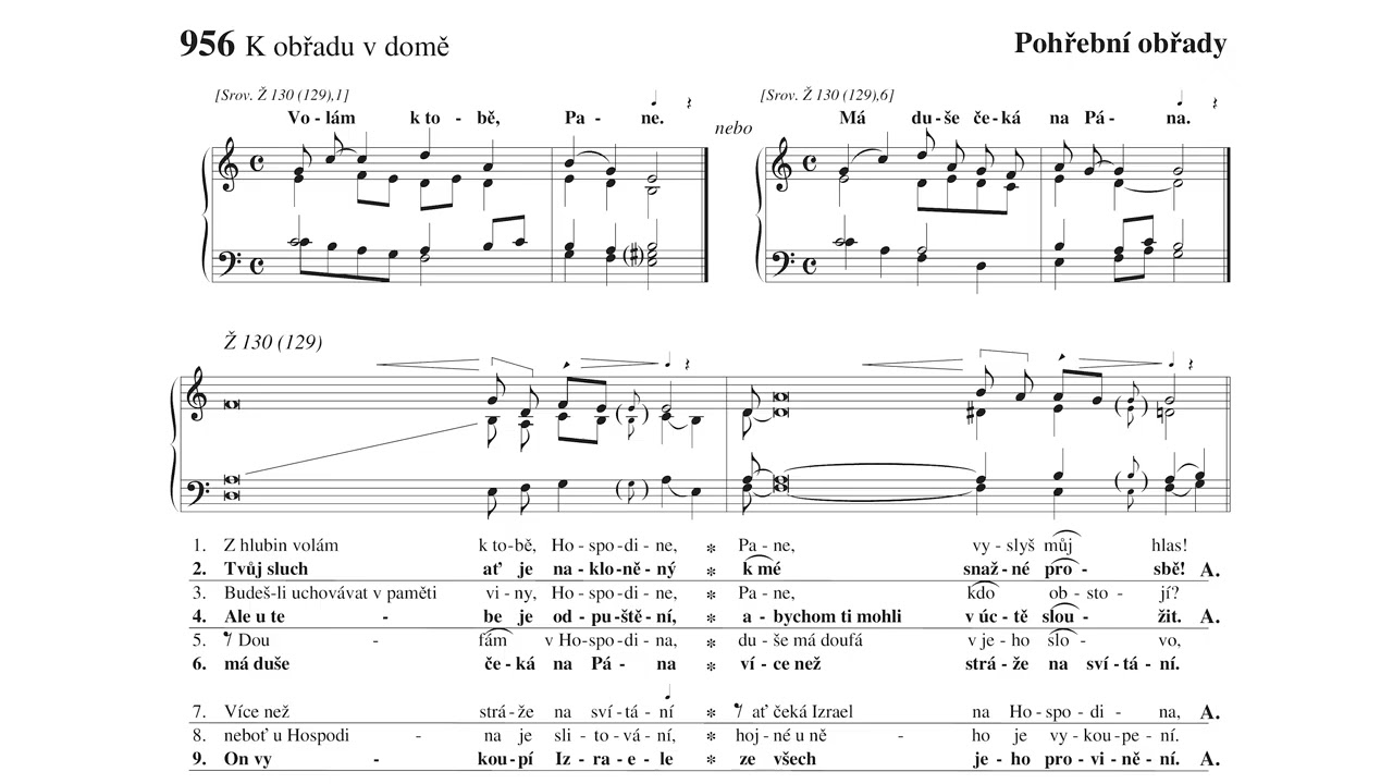 Volám k tobě, Pane. | Obřadní graduál 956a