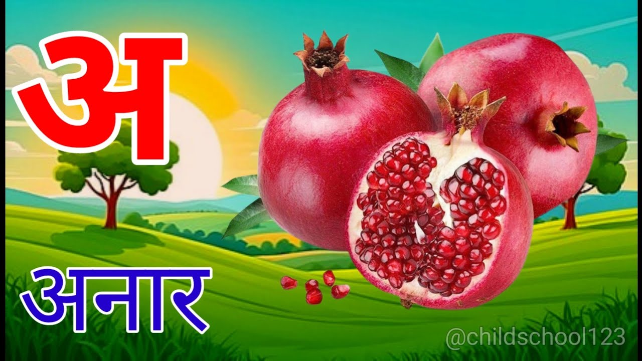 अ से अनार क से कबूतर ख से खरगोश | Hindi Varnamala for Kids | Kids Educational Video