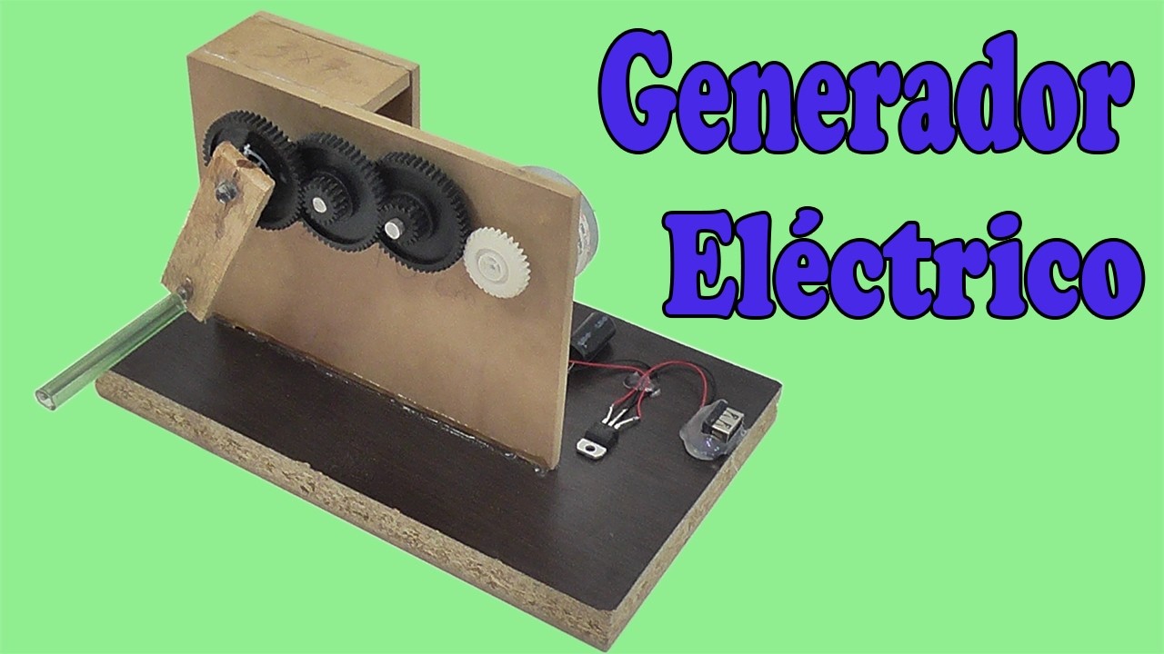 Cómo Hacer un Generador Eléctrico Casero (muy fácil de hacer)