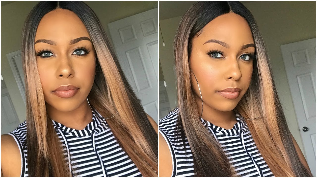 Freetress Equal Synthetic Hair 5 Inch Lace Part Wig - VALENCIA | FFGOLDBRN | Glamourtress.com