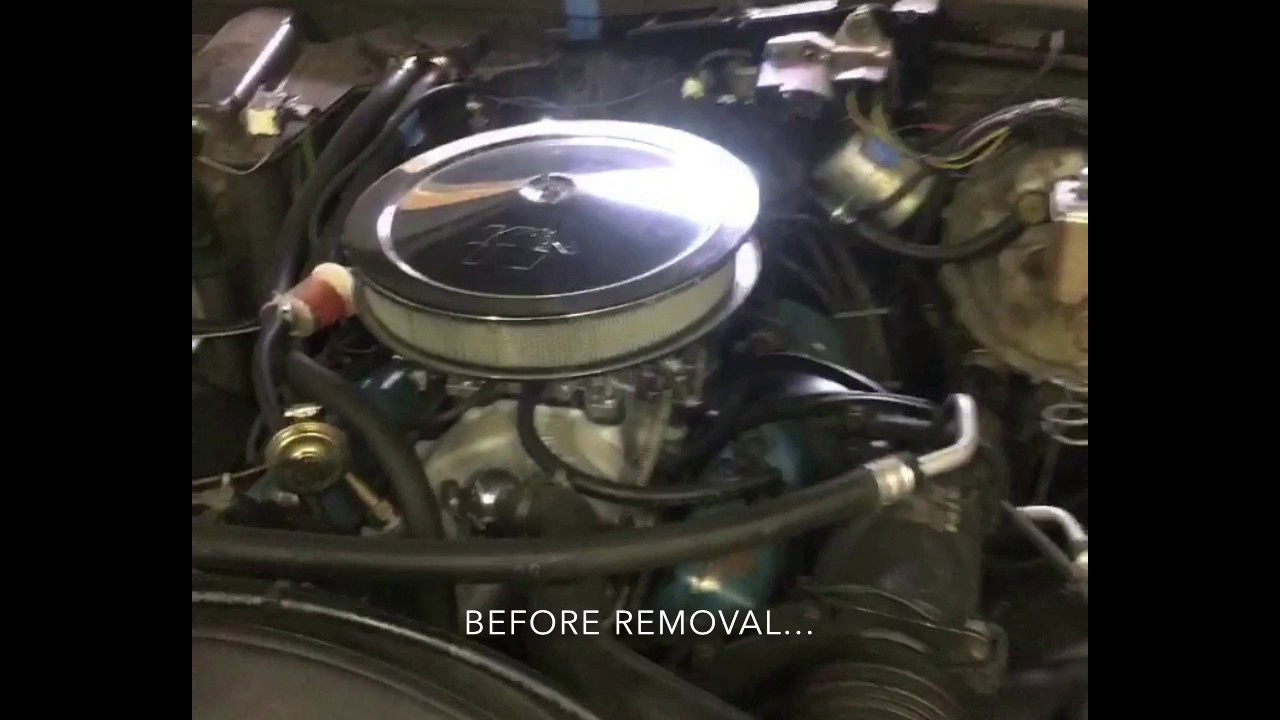 5.3 LS SWAP PART 5 - SBC 305 REMOVAL & ENGINE BAY CLEAN-UP - 1978 CHEVY CAPRICE CLASSIC LM7 LSX