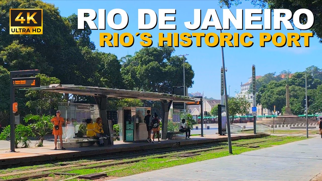 Rio&rsquo;s Historic Port Walk 🇧🇷 |  4K Sunny Walk | Brazil Walking Tour