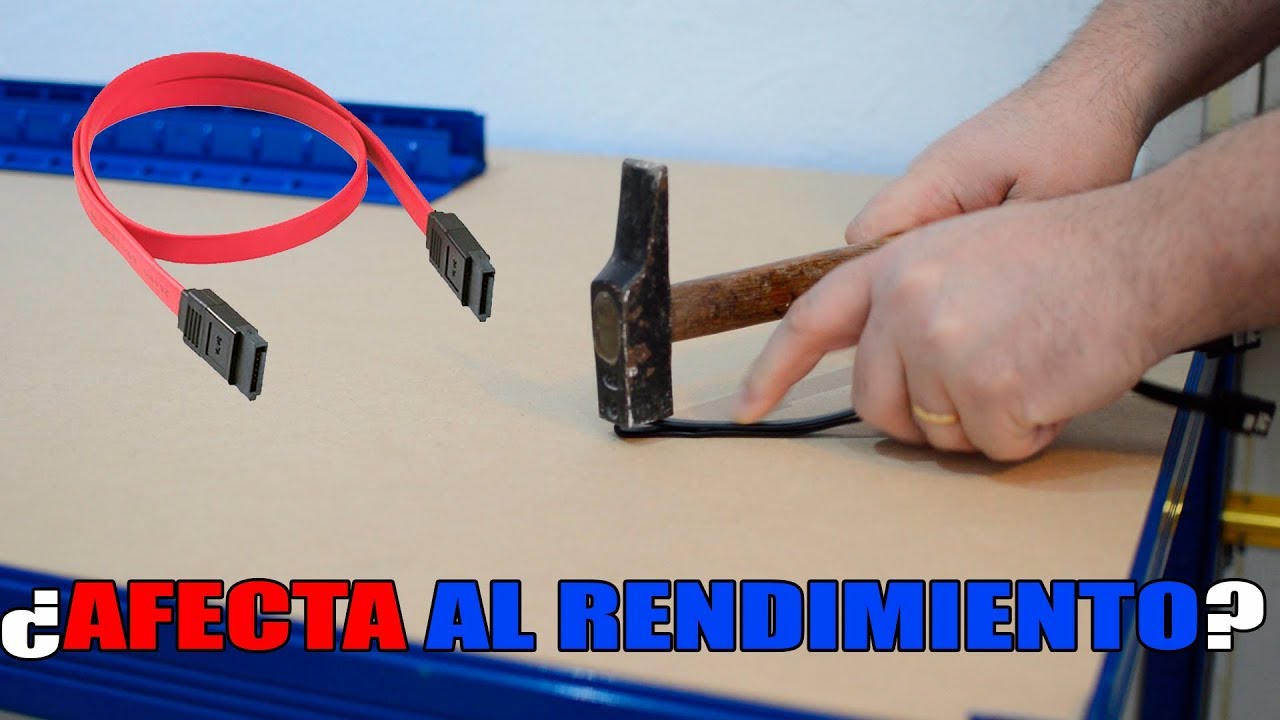 EXPERIMENTO - De que manera es mejor doblar un cable SATA y que resistencia tiene