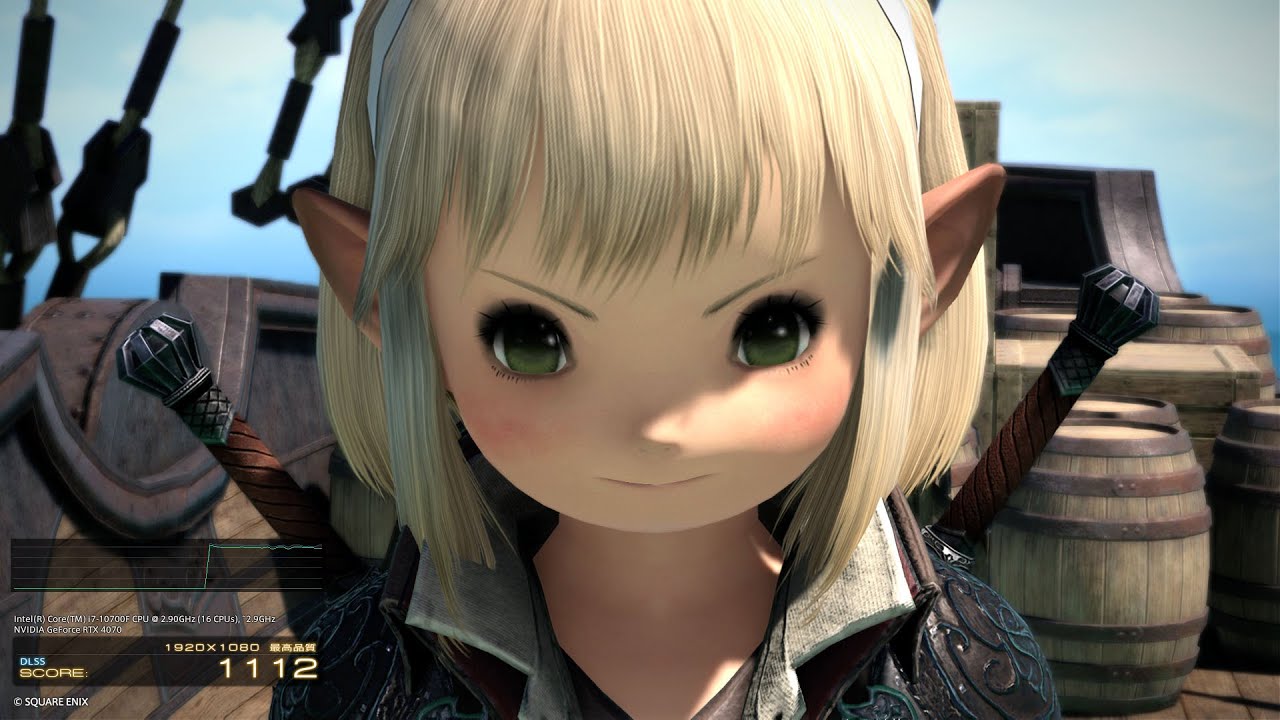 FF14 黄金のレガシー 修正版ベンチマーク ver1.1 最高品質 ララフェル OBSで録画