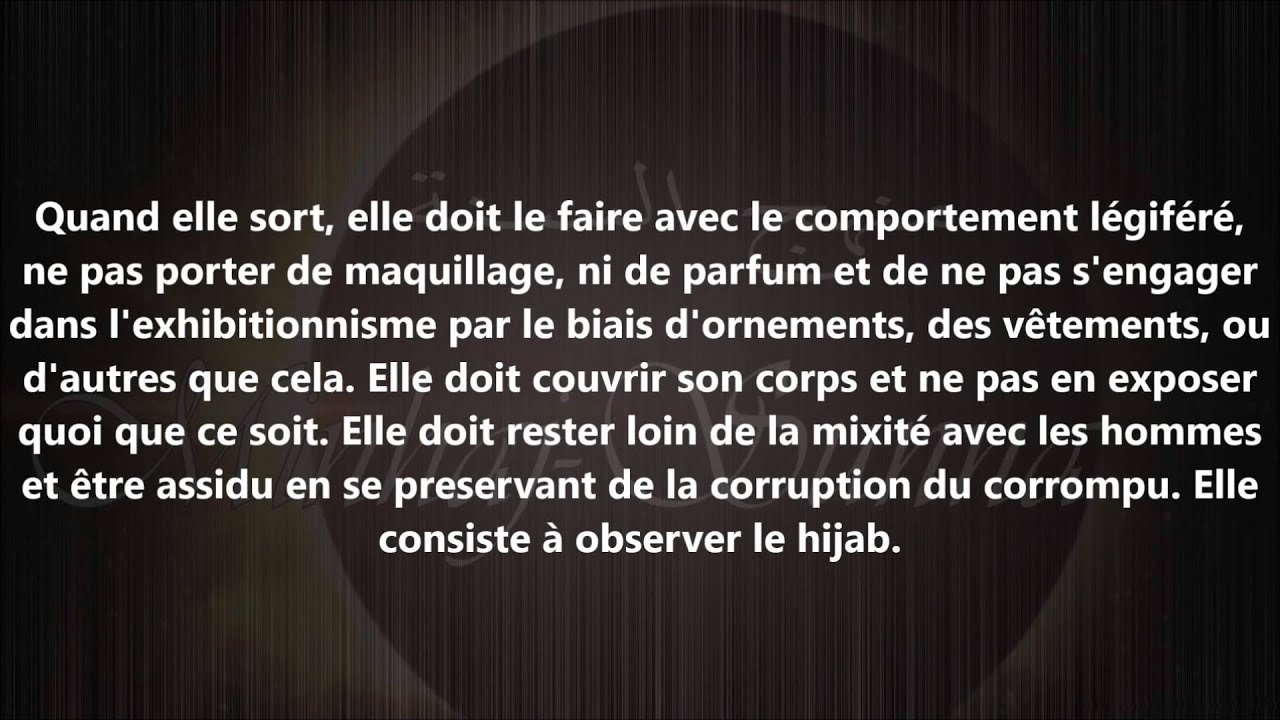 Conseil a la femme - cheikh al Fawzan