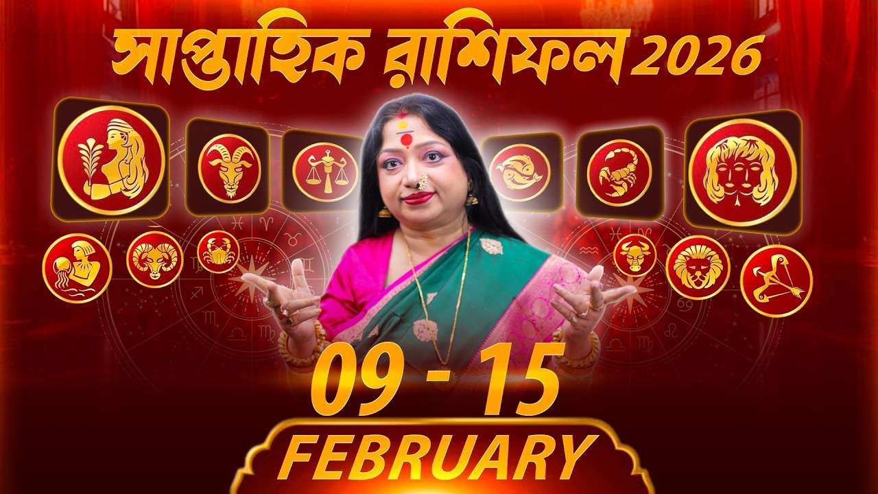 সাপ্তাহিক রাশিফল | 09–15 ফেব্রুয়ারি 2026 I Astrologer Baishali Sarkar I 2026