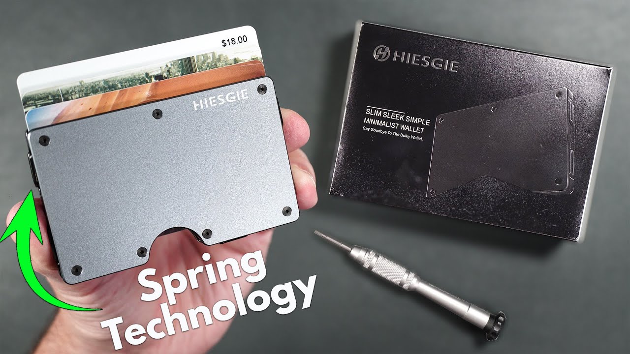 Минималистичный металлический кошелек HIESGIE с блокировкой RFID — ни один другой кошелек не обла...