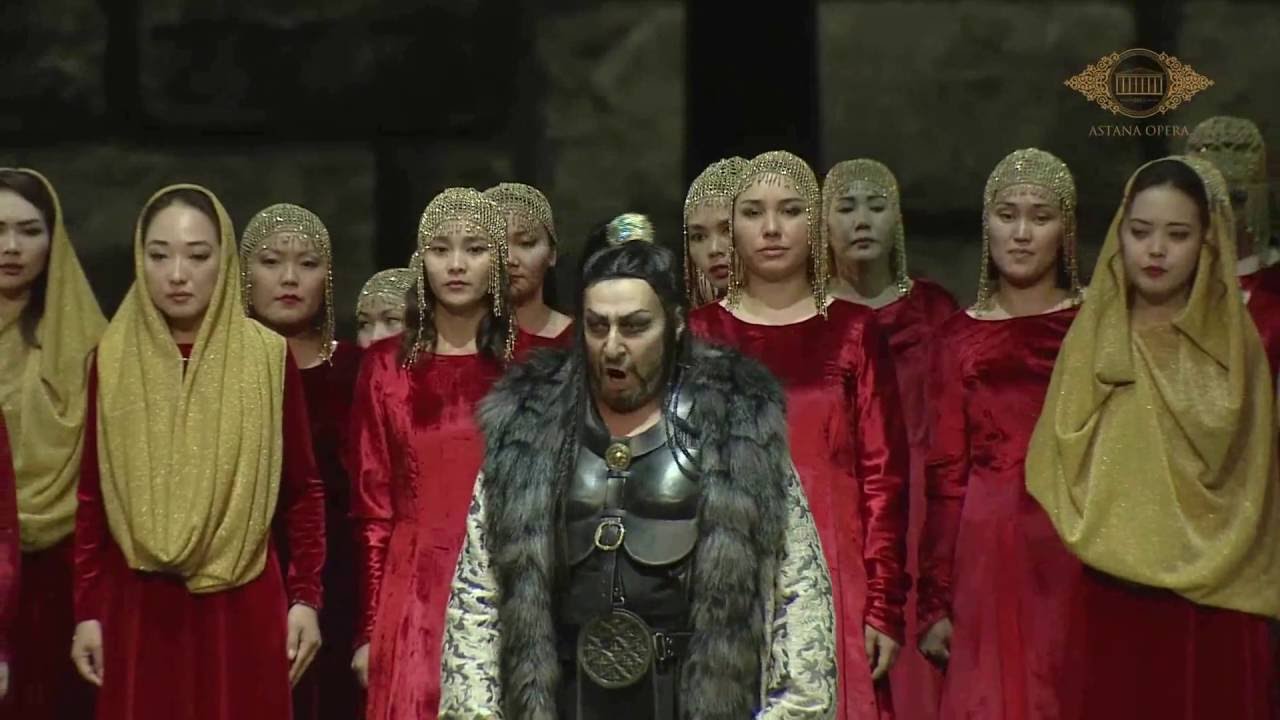 ¨Attila - Atto II finale¨ (G. Verdi) - (Tumanyan, Mussabayev, Gabdullina) - (Astana opera) 8/6/2016