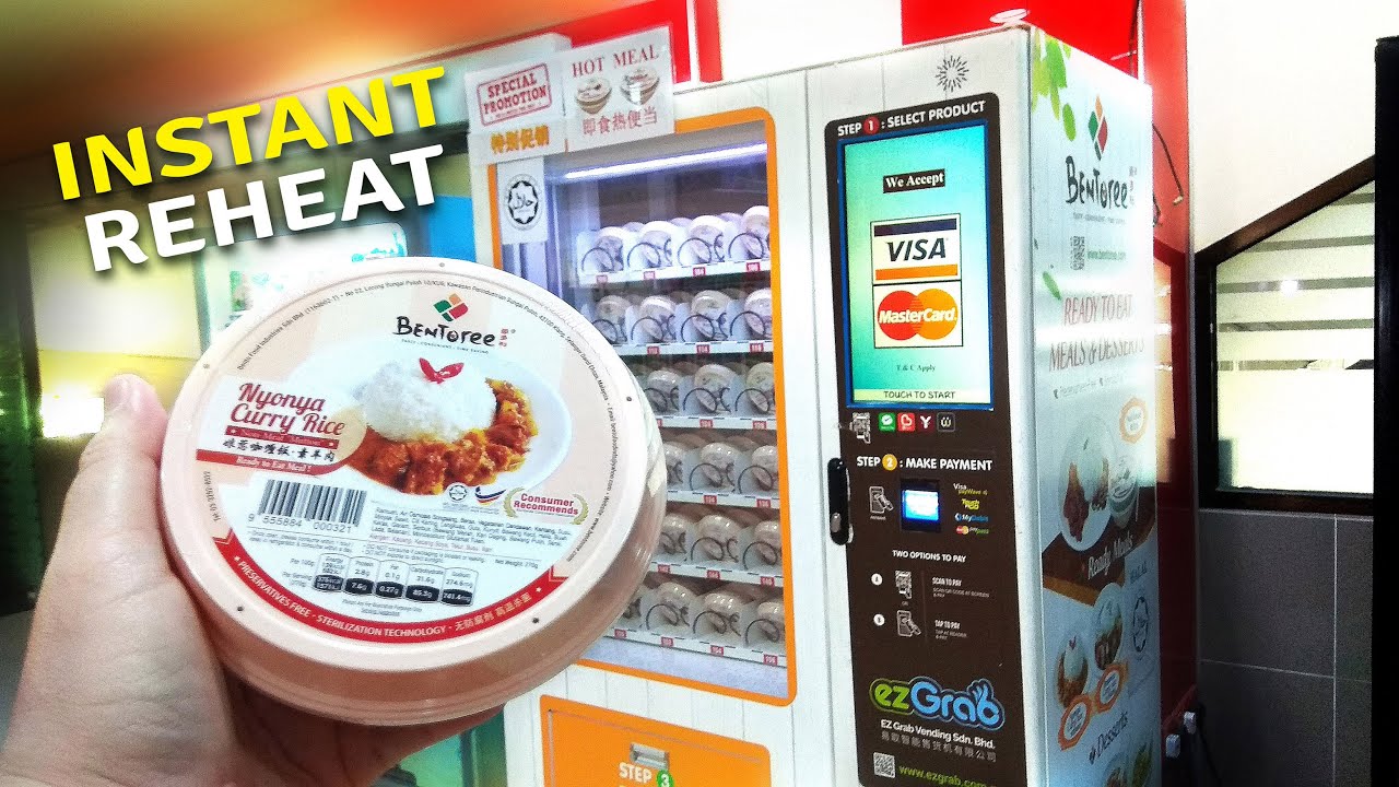 Instant Reheat Hot Meals and Desserts Vending Machine In University