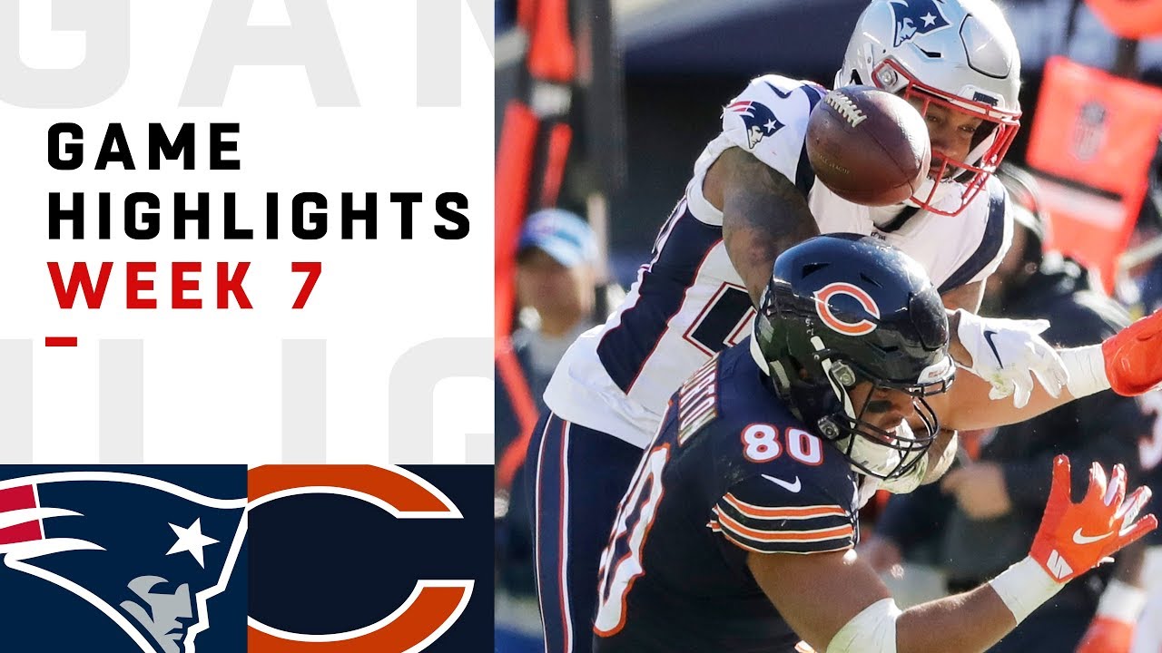 Patriots vs. Bears Week 7 Highlights | NFL 2018