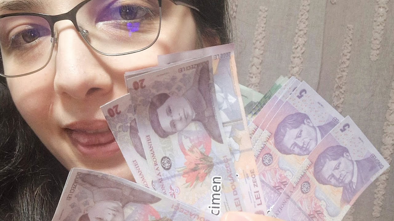 ASMR RO 🇷🇴 :Counting money 💰(with some tapping)